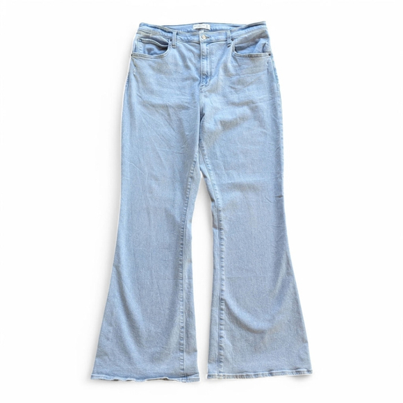 Abercrombie & Fitch Curve Love The Flare Ultra High Rise Jeans Women’s 18 L - Picture 6 of 12